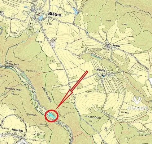 Prodej pole, Blatno, 7300 m2