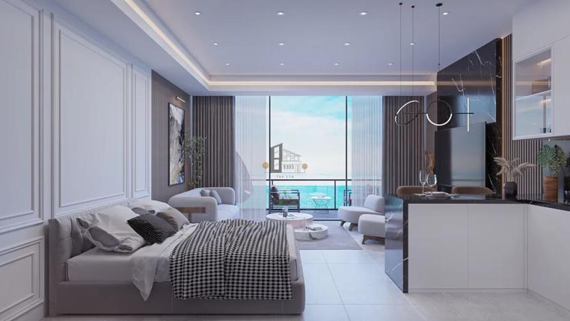 Prodej bytu 1+kk, Trikomo, Kypr, 47 m2