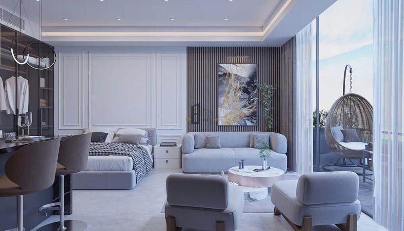 Prodej bytu 1+kk, Trikomo, Kypr, 47 m2