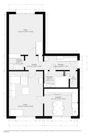 Pronájem bytu 2+1, Brno, Jasanová, 58 m2