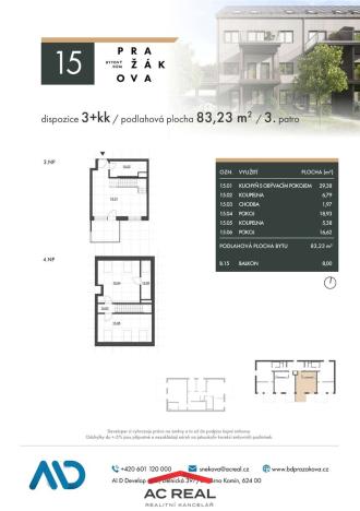 Prodej bytu 3+kk, Brno - Horní Heršpice, Pražákova, 90 m2