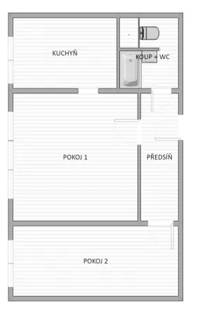 Prodej bytu 2+1, Ostrava - Dubina, Václava Košaře, 44 m2