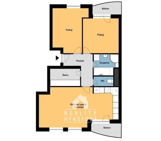 Prodej bytu 3+kk, Blansko, Na Pískách, 73 m2