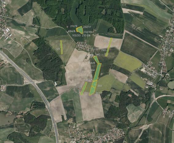 Prodej podílu pole, Býšť, 43069 m2