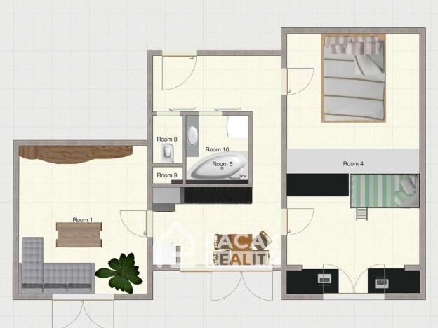 Pronájem bytu 3+1, Přerov, Trávník, 62 m2