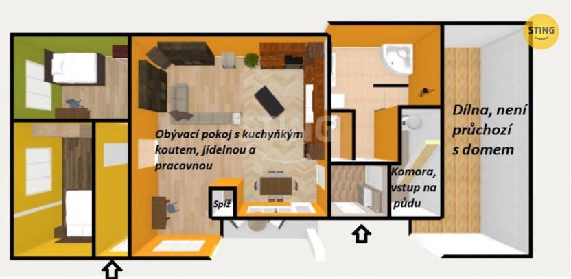 Prodej rodinného domu, Pavlov, 110 m2