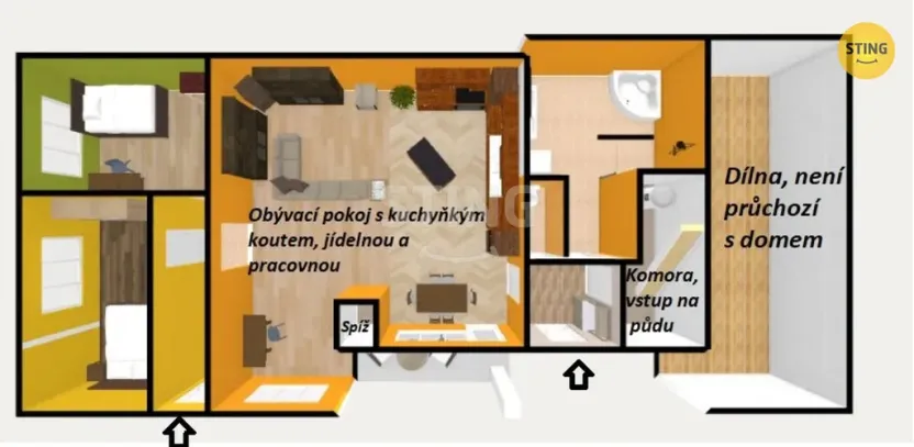 Prodej rodinného domu, Pavlov, 110 m2