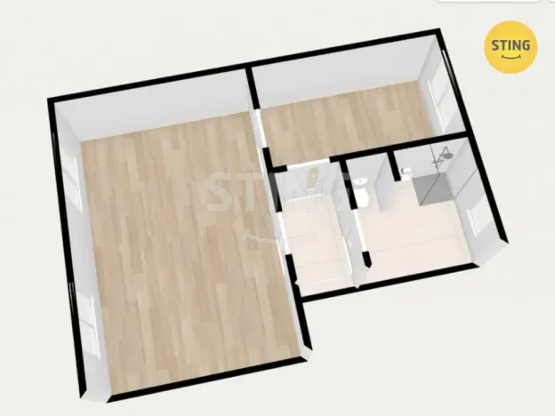 Pronájem kanceláře, Hodonín, Brandlova, 54 m2