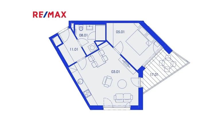 Pronájem bytu 2+kk, Praha - Strašnice, Ramonova, 50 m2