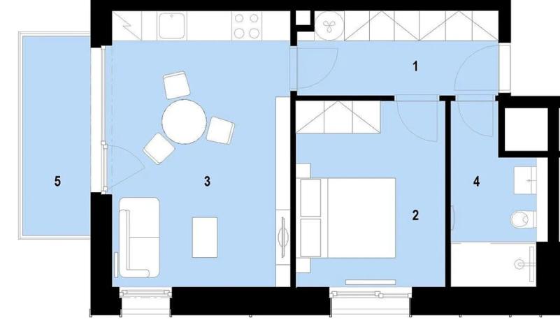 Prodej bytu 2+kk, Brno, Plynárenská, 46 m2