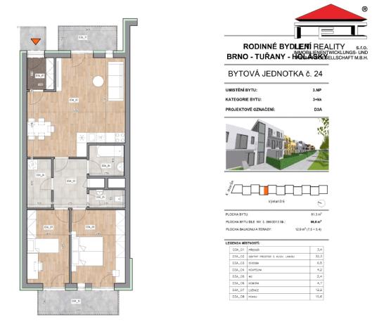 Prodej bytu 3+kk, Brno - Holásky, 87 m2