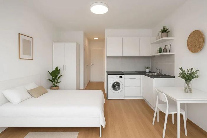 Pronájem bytu 1+kk, Praha - Strašnice, Sečská, 17 m2