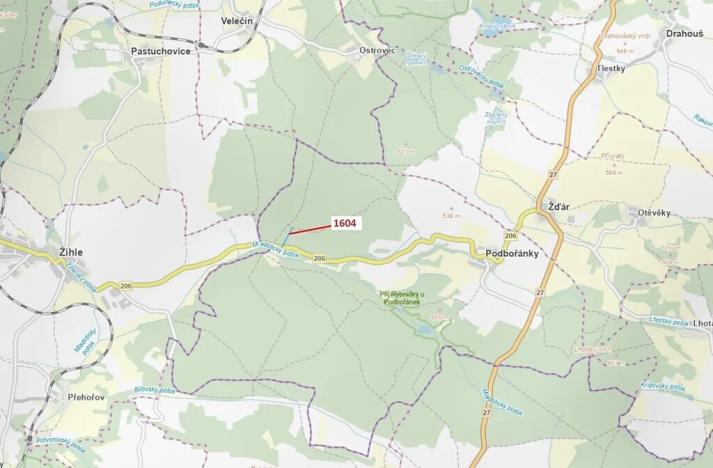 Dražba lesa, Jesenice, 4076 m2