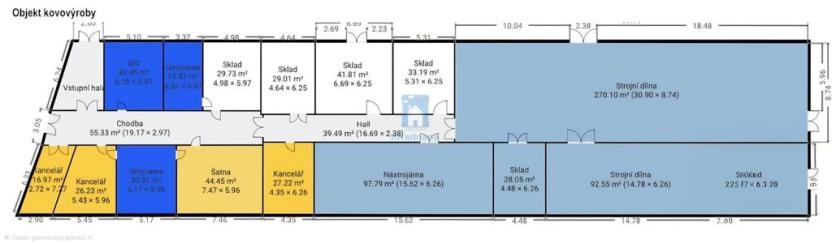 Prodej výrobních prostor, Klatovy, Franty Šumavského, 1098 m2