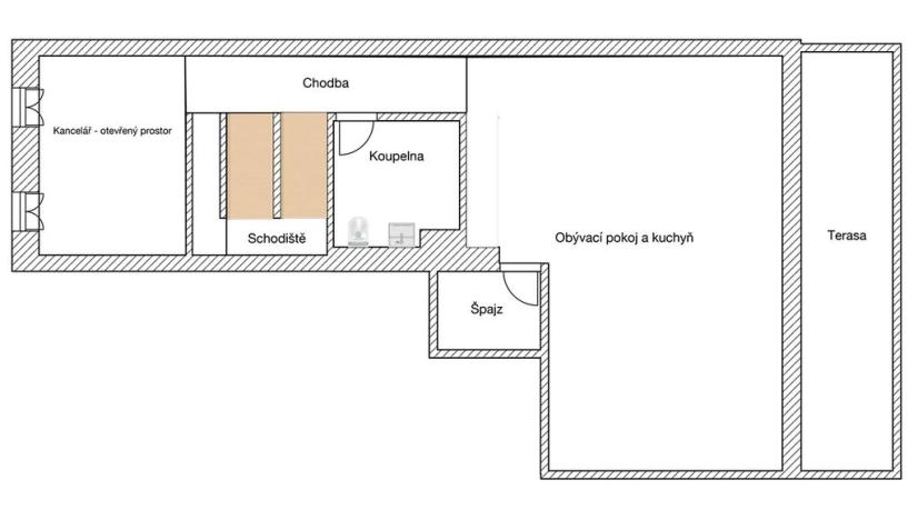 Prodej atypického bytu, Praha - Karlín, Šaldova, 194 m2