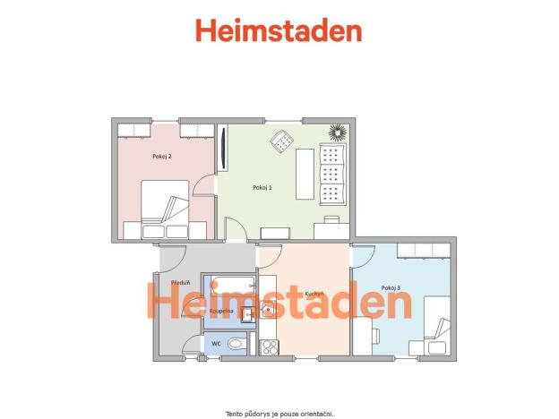Pronájem bytu 3+1, Havířov - Město, Svornosti, 69 m2