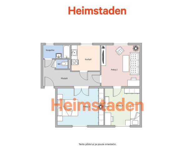 Pronájem bytu 3+1, Havířov - Prostřední Suchá, Hornická, 63 m2