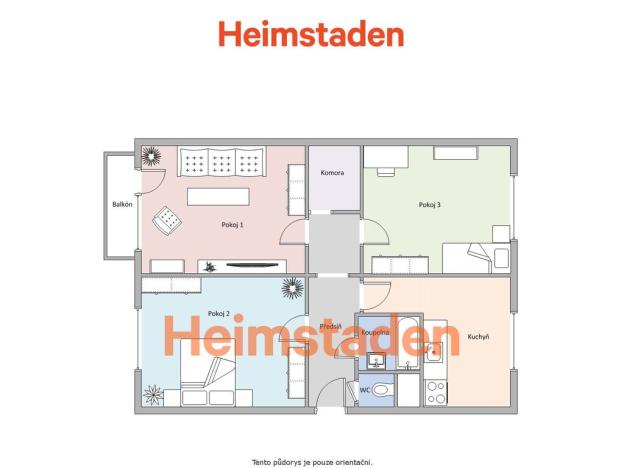 Pronájem bytu 3+1, Ostrava - Zábřeh, Tylova, 78 m2