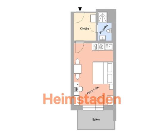 Pronájem bytu 1+kk, Plzeň - Jižní Předměstí, Magisterská, 30 m2