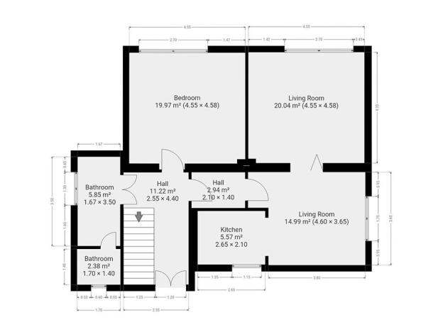 Pronájem bytu 3+1, Praha - Kbely, Mladoboleslavská, 73 m2