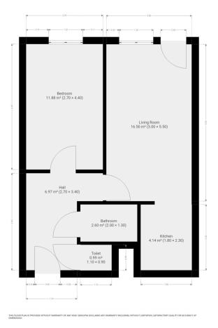 Pronájem bytu 2+kk, Praha - Kobylisy, Šiškova, 45 m2