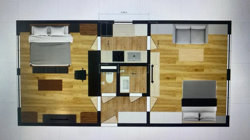 Prodej bytu 2+1, Praha - Záběhlice, Hrusická, 55 m2