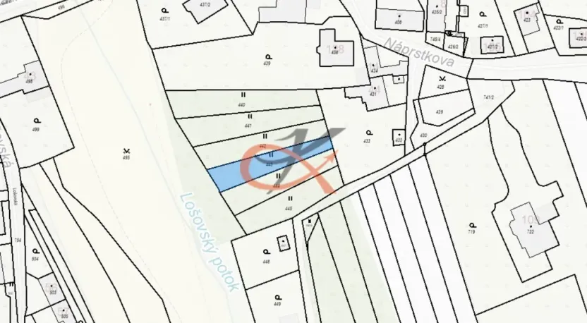 Prodej louky, Olomouc, 411 m2