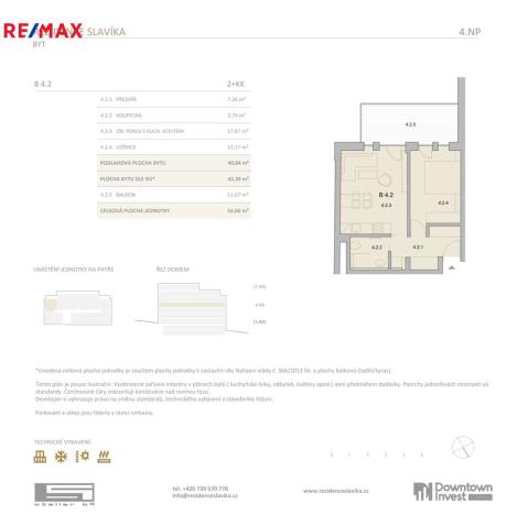 Prodej bytu 2+kk, Brno, Antonína Slavíka, 54 m2
