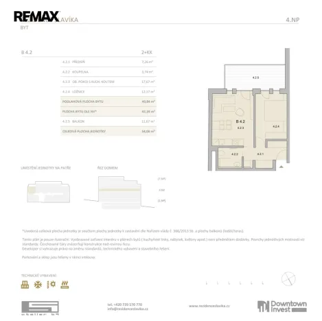 Prodej bytu 2+kk, Brno, Antonína Slavíka, 54 m2