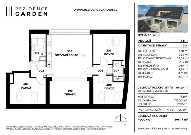 Prodej bytu 4+kk, Brno, Chleborádova, 306 m2
