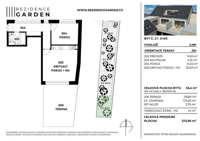 Prodej bytu 2+kk, Brno, Chleborádova, 273 m2