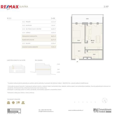 Prodej bytu 2+kk, Brno, Antonína Slavíka, 63 m2