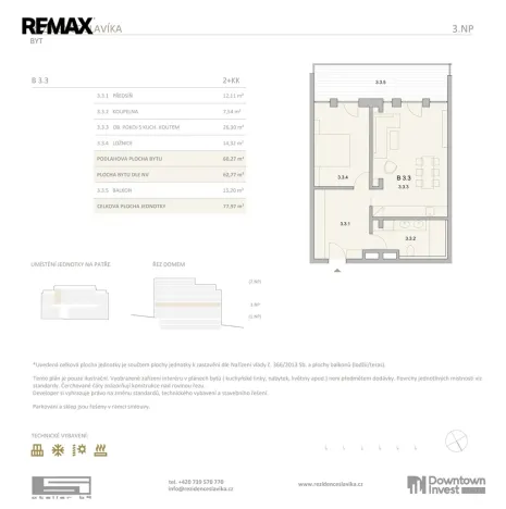 Prodej bytu 2+kk, Brno, Antonína Slavíka, 63 m2