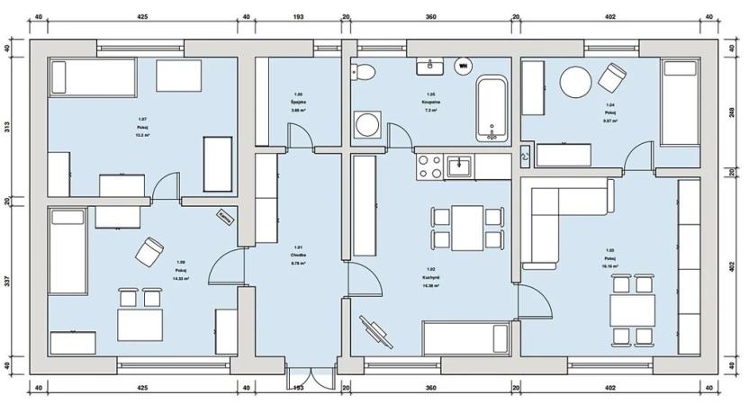 Prodej rodinného domu, Vraný, 84 m2