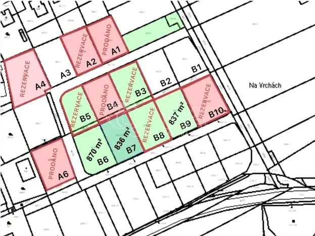 Prodej pozemku pro bydlení, Sobětuchy, 822 m2