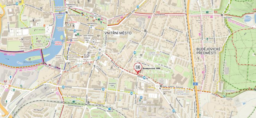 Prodej bytu 2+1, Písek - Budějovické Předměstí, Budějovická, 51 m2