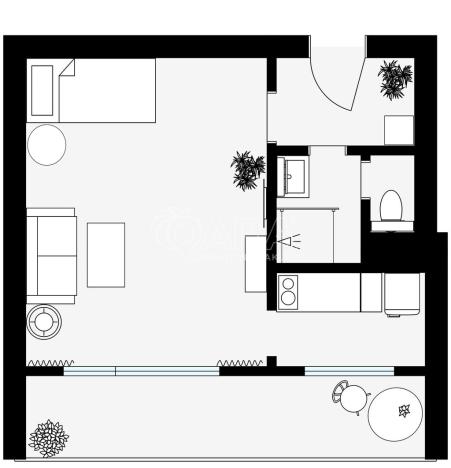 Pronájem bytu 1+kk, Praha - Střížkov, Rumburská, 33 m2