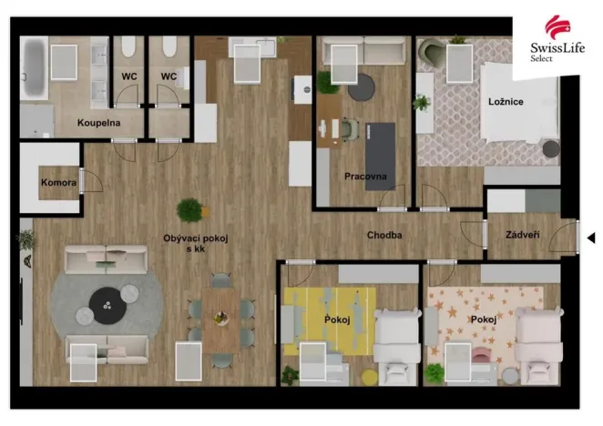 Prodej bytu 5+kk, Plzeň, K Poli, 125 m2