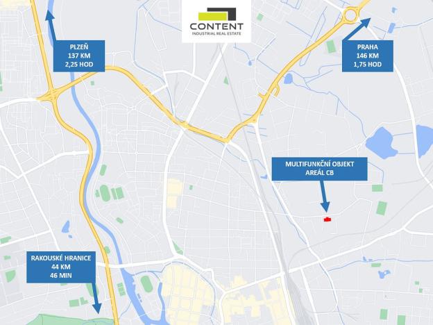 Pronájem výrobních prostor, České Budějovice - České Budějovice 4, Pekárenská, 2200 m2
