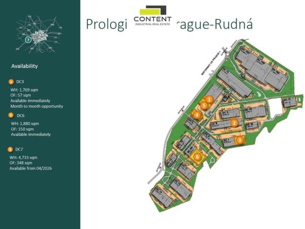 Pronájem výrobních prostor, Rudná, K Vypichu, 1769 m2