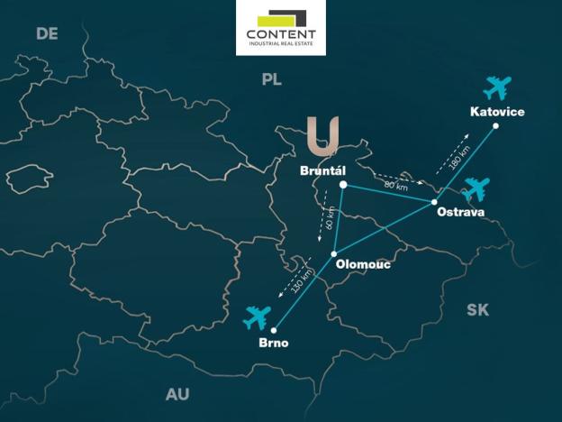 Pronájem skladu, Bruntál, Opavská, 36000 m2