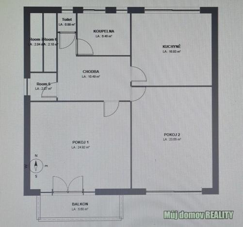 Pronájem bytu 2+1, Praha - Braník, Ohnivcova, 99 m2