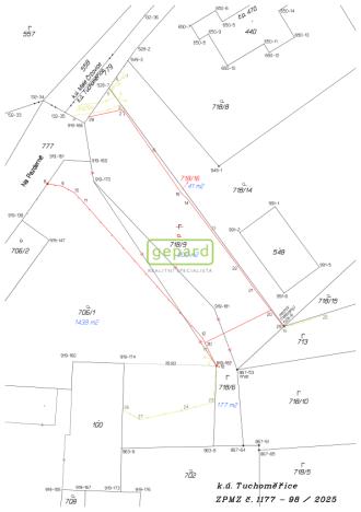 Prodej pozemku pro bydlení, Tuchoměřice, Na Pazderně, 800 m2