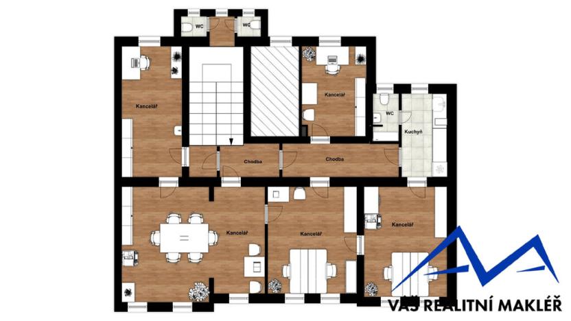 Pronájem kanceláře, Ostrava, Zengrova, 150 m2