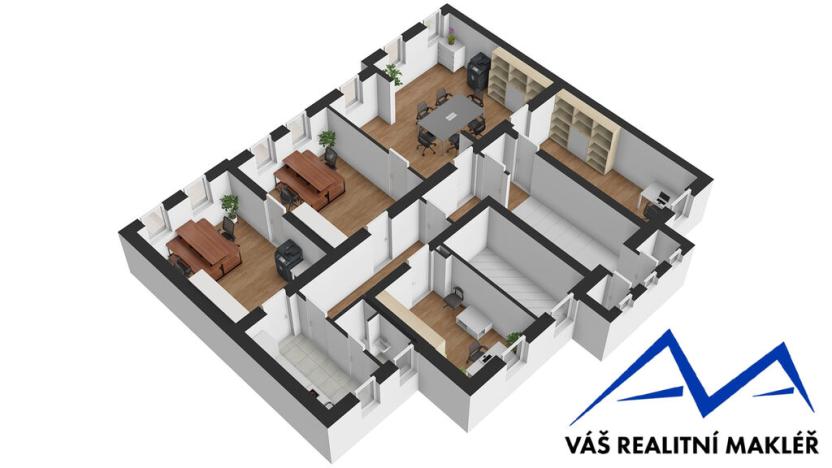 Pronájem kanceláře, Ostrava, Zengrova, 150 m2