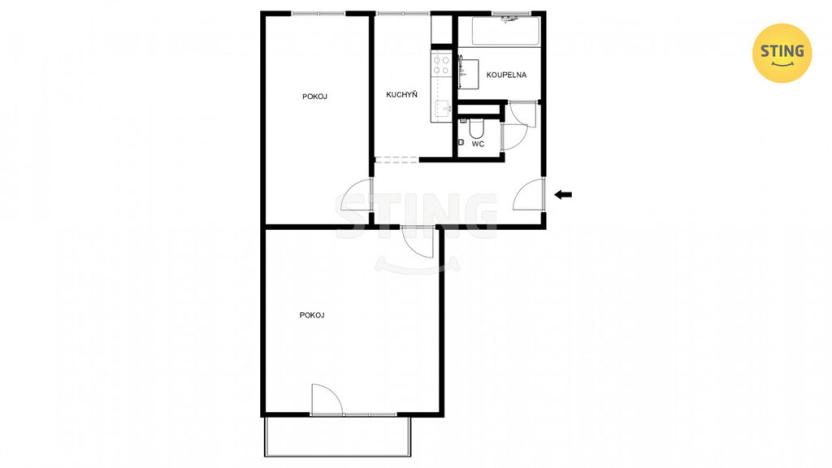 Prodej bytu 2+1, Třinec - Oldřichovice, 58 m2