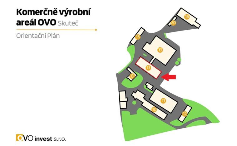 Pronájem výrobních prostor, Skuteč, Husova, 360 m2