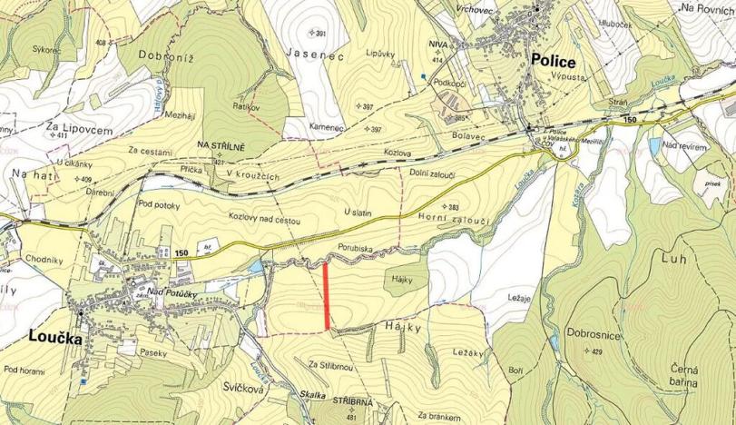 Prodej pole, Police, 4489 m2