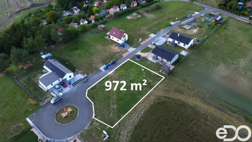 Prodej pozemku pro bydlení, Charvatce, 972 m2
