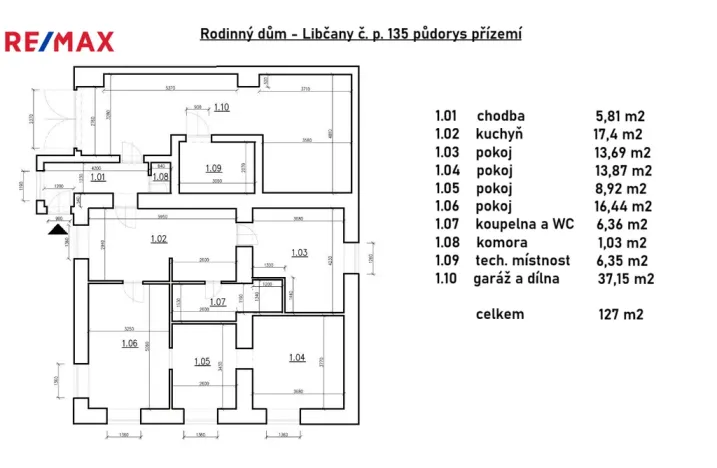 Prodej rodinného domu, Libčany, 227 m2